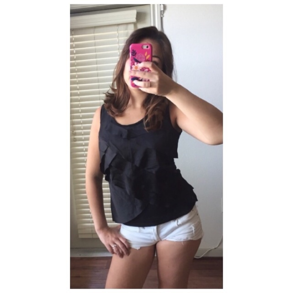 ✨ ANN TAYLOR TOP | BLACK ✨ - Picture 2 of 2
